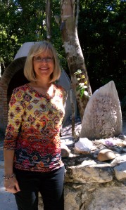 Sally Anne at Mayan Temazcal (sweat lodge) near Tulum, Mexico